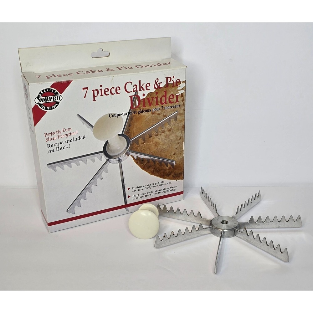 NORPRO 7 PIECE CAKE AND PIE DIVIDER ITEM #3264 NEW IN BOX - Picture 4 of 8